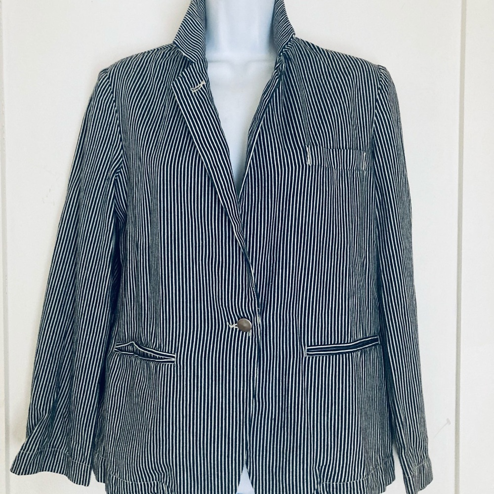 Current/Elliott Jacket Size 1/S J.Crew For Exposure Converts to Mandarin Collar!